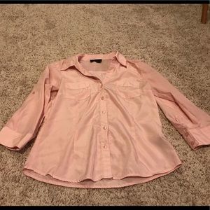 Light Pink Button Down Blouse